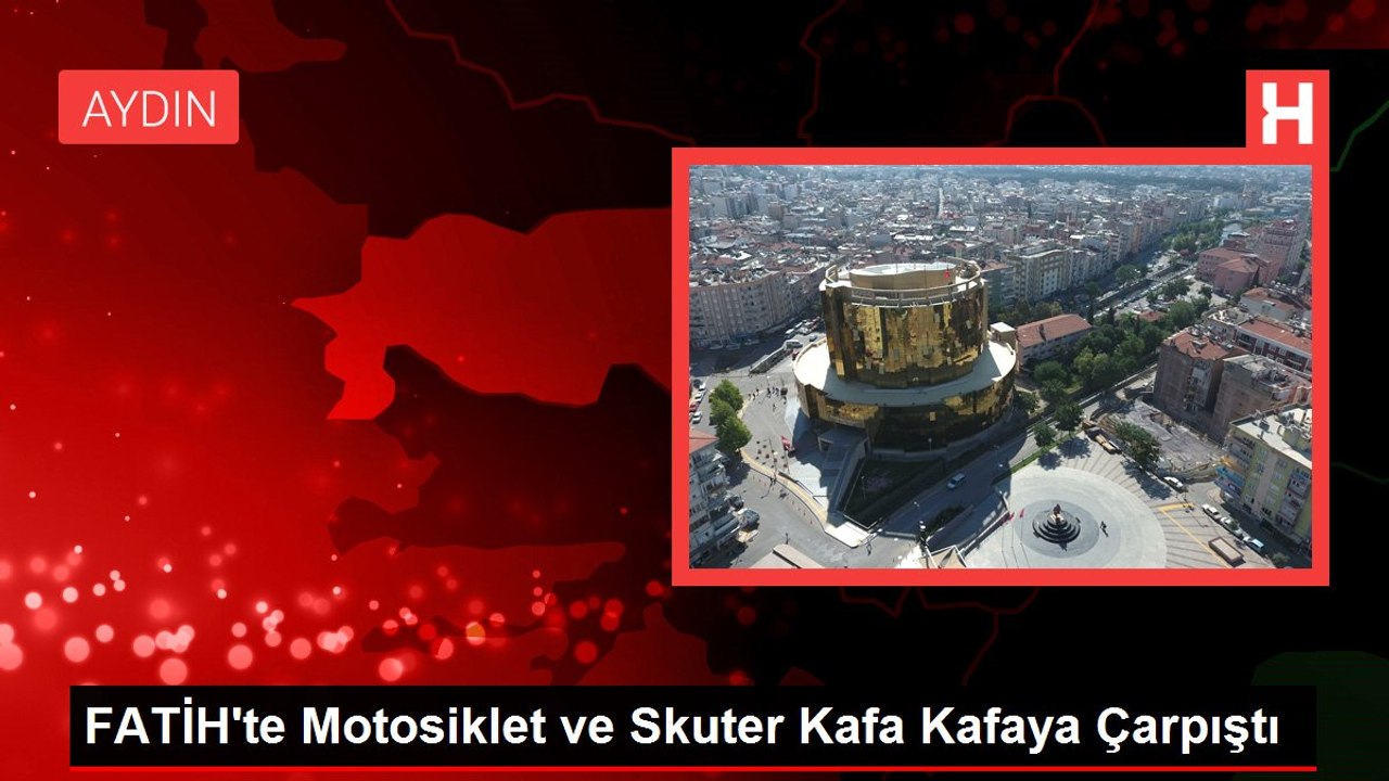 FATİH'te Motosiklet ve Skuter Kafa Kafaya Çarpıştı