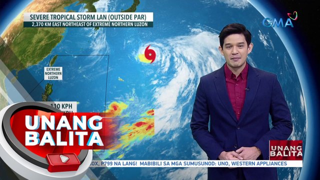 Malaking bahagi ng bansa, magiging maayos ang lagay ng panahon ngayong araw; Bagyong Lan , nananatiling mababa ang tsansang pumasok sa ating PAR - Weather update today as of 6:16 a.m. (August 10, 2023)| UB