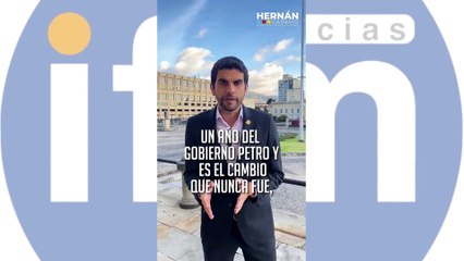 (EN VIDEO) Hernán Cadavid hace un duro cuestionamiento al primer año del Gobierno Petro