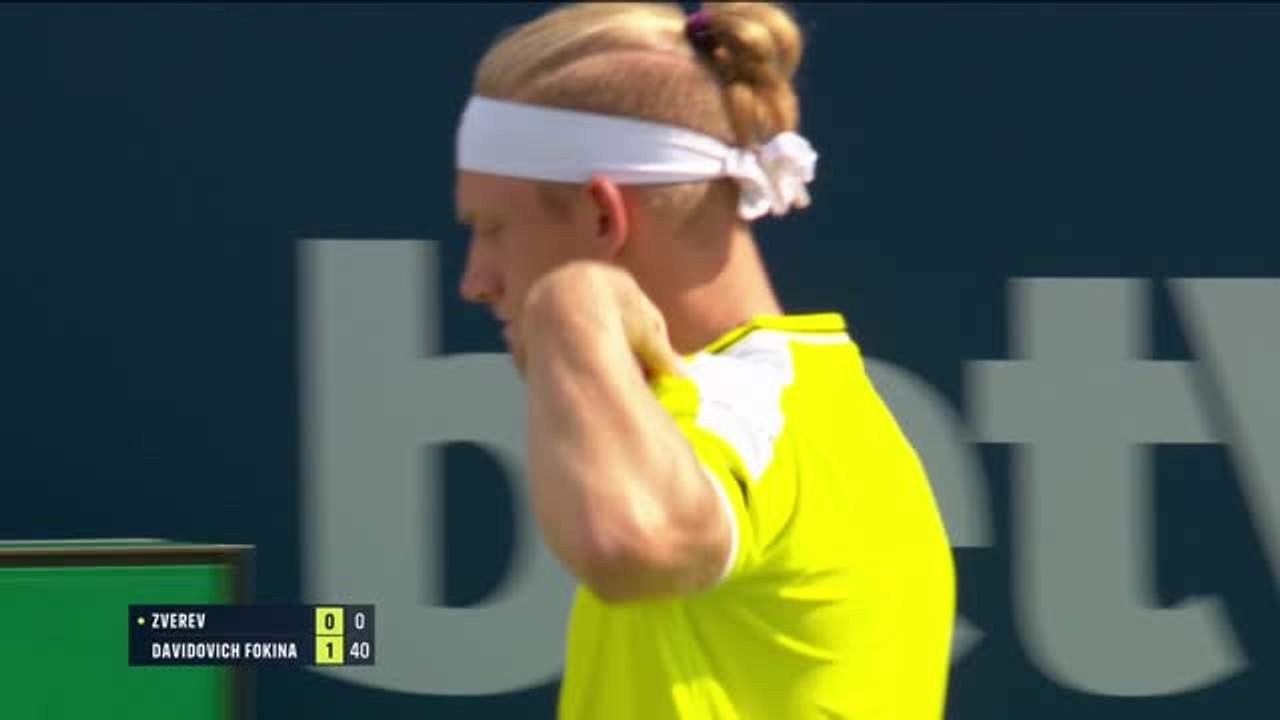 Toronto - Zverev balayé par Davidovich Fokina