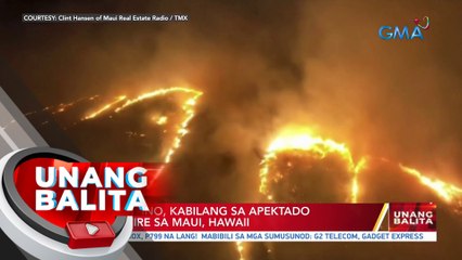 Ilang Pilipino, kabilang sa apektado ng wildfire sa Maui, Hawaii | UB