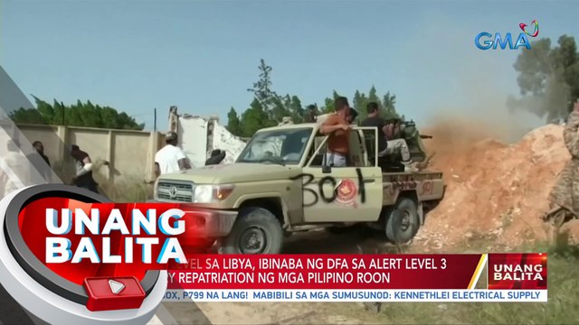 Crisis alert level sa Libya, ibinaba ng DFA sa alert level 3 o voluntary repatriation ng mga Pilipino roon | UB