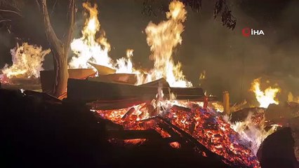 La réponse à l'incendie du village de Kastamonu continue : 5 maisons réduites en cendres