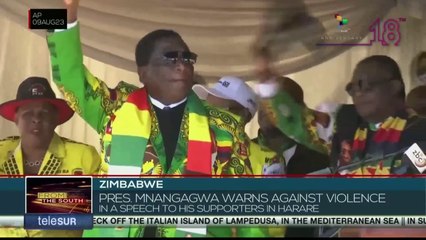 President of Zimbabwe called for peace in the country in view of his re-election aspirations