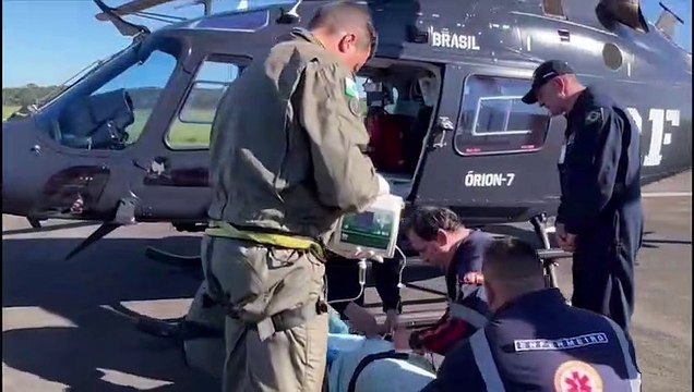 Em uma semana, novo helicóptero da PRF faz 18 atendimentos pelo SUS no Paraná