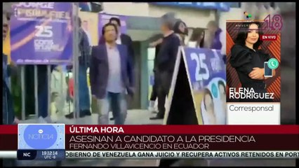 En Ecuador predomina un inédito ambiente de violencia previo a elecciones