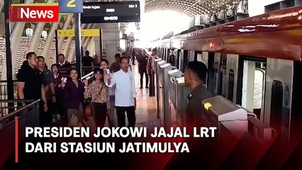 Jajal LRT dari Stasiun Jatimulya Bekasi, Presiden Jokowi Bareng Influencer