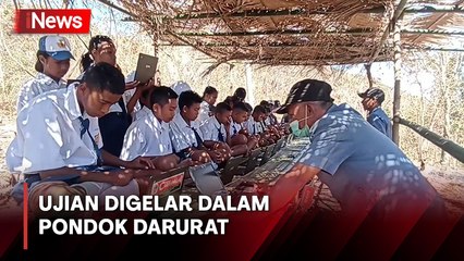 Siswa di Sikka Ujian di Atas Bukit, Gegara Tidak Ada Jaringan Internet