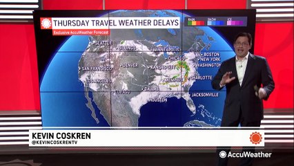 Thunderstorms expected to cause hundreds of cancelled flights this Thursday