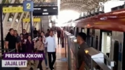 Download Video: Presiden Jokowi Jajal LRT Bareng Influencer dari Stasiun Jatimulya Bekasi