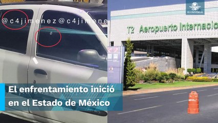 Se desata balacera en estacionamiento del AICM; hay 5 detenidos, dos son policías