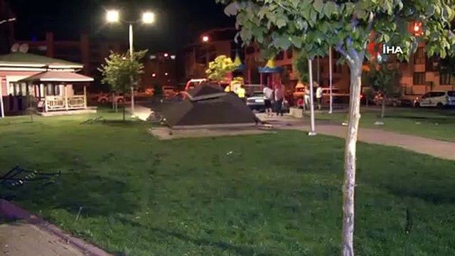 Une voiture incontrôlable a plongé dans le parc