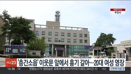 '층간소음' 이웃문 앞에서 흉기 갈아…20대 여성 영장