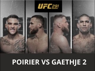 Streaming UFC 291 : comment regarder le choc MMA entre Poirier contre Gaethje ?