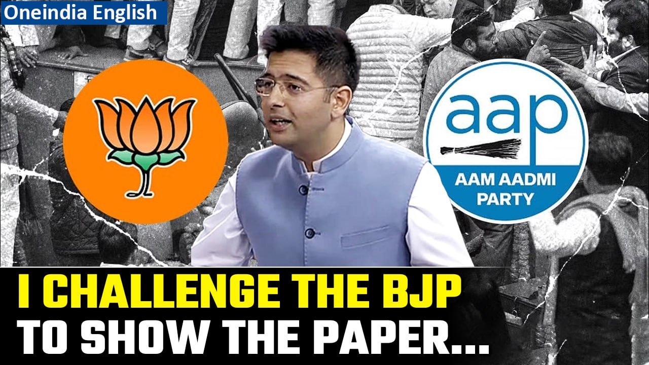 Raghav Chadha of AAP hits back at BJP over ‘forged signatures’ allegation | Oneindia News