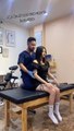 Hot girl gets massage by doctor   #oddlysatisfying #massage #therapy #yoga #meditation #japan #women #asmr #bonecracking #chiropractor #hotstar