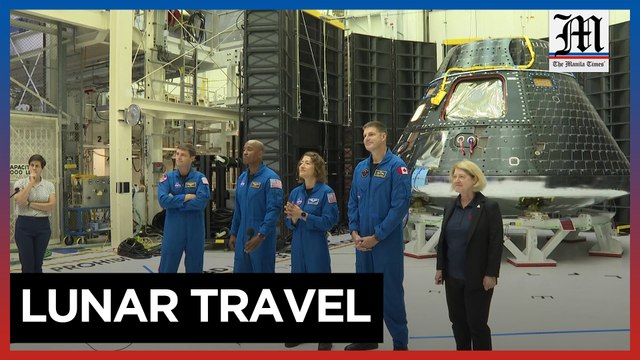 NASA's Artemis II crew sees Orion spacecraft for the first time