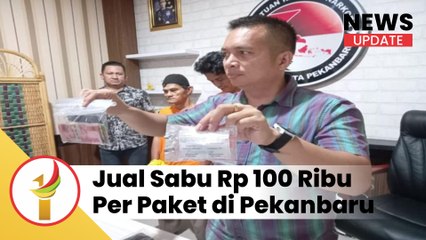 Jual Sabu Rp 100 Ribu Per Paket, 2 Kurir Dibekuk Polresta Pekanbaru