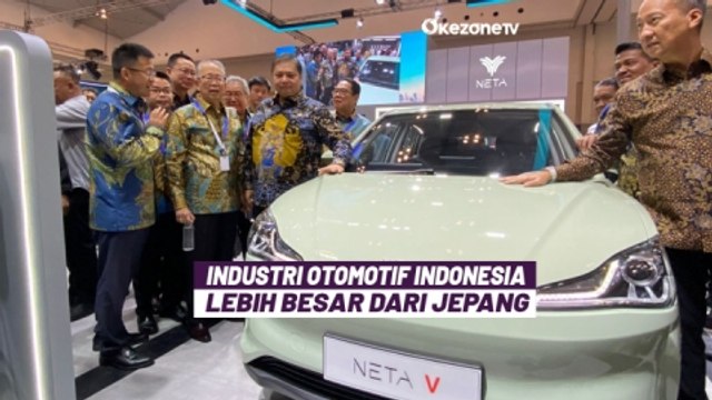 Buka GIIAS 2023, Airlangga Hartanto Klaim Industri Otomotif Indonesia Lebih Besar dari Jepang