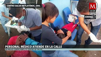 Pacientes de hospital son atendidos en el estacionamiento en Guerrero. Azucena a las 10, 09 de agosto de 2023