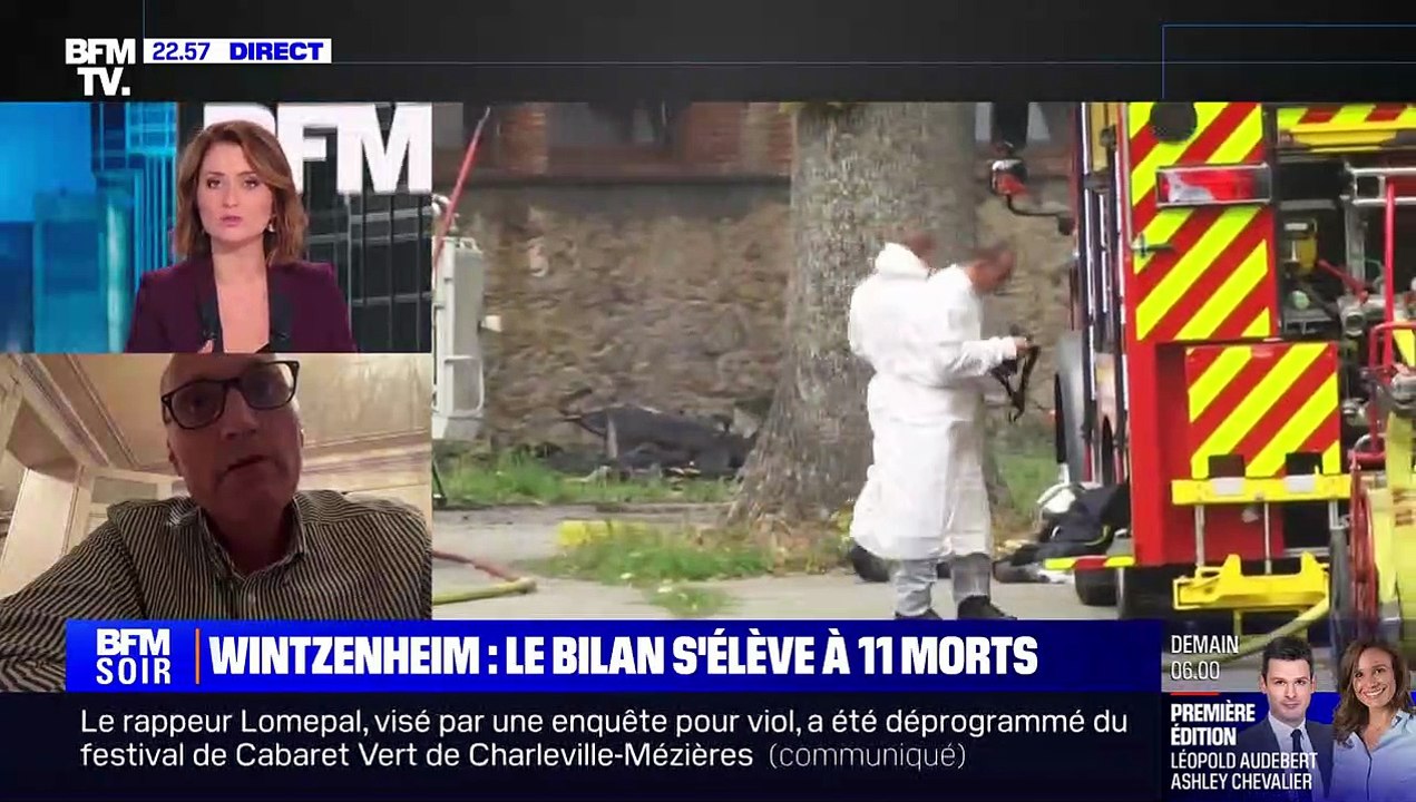 Denis Renaud, président de l'association AEIM de Nancy rapporte les déclarations de la miraculée de l'incendie, sur BFMTV