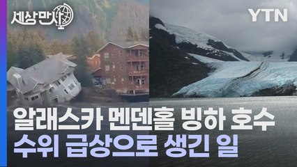 [세상만사] 알래스카 남동부 멘덴홀 빙하가 녹으면서 생긴 일 / YTN