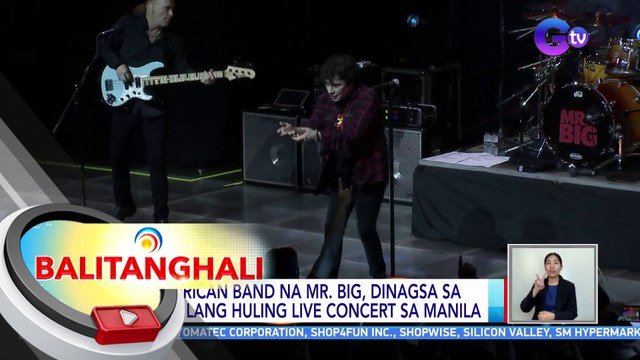 American band na Mr. Big, dinagsa sa kanilang huling live concert sa Manila | BT