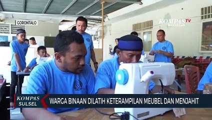 Warga Binaan Dilatih Keterampilan Meubel Dan Menjahit
