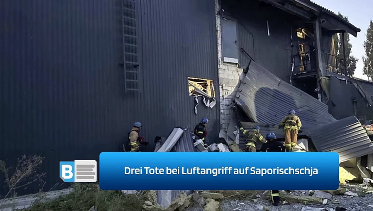 Drei Tote bei Luftangriff auf Saporischschja
