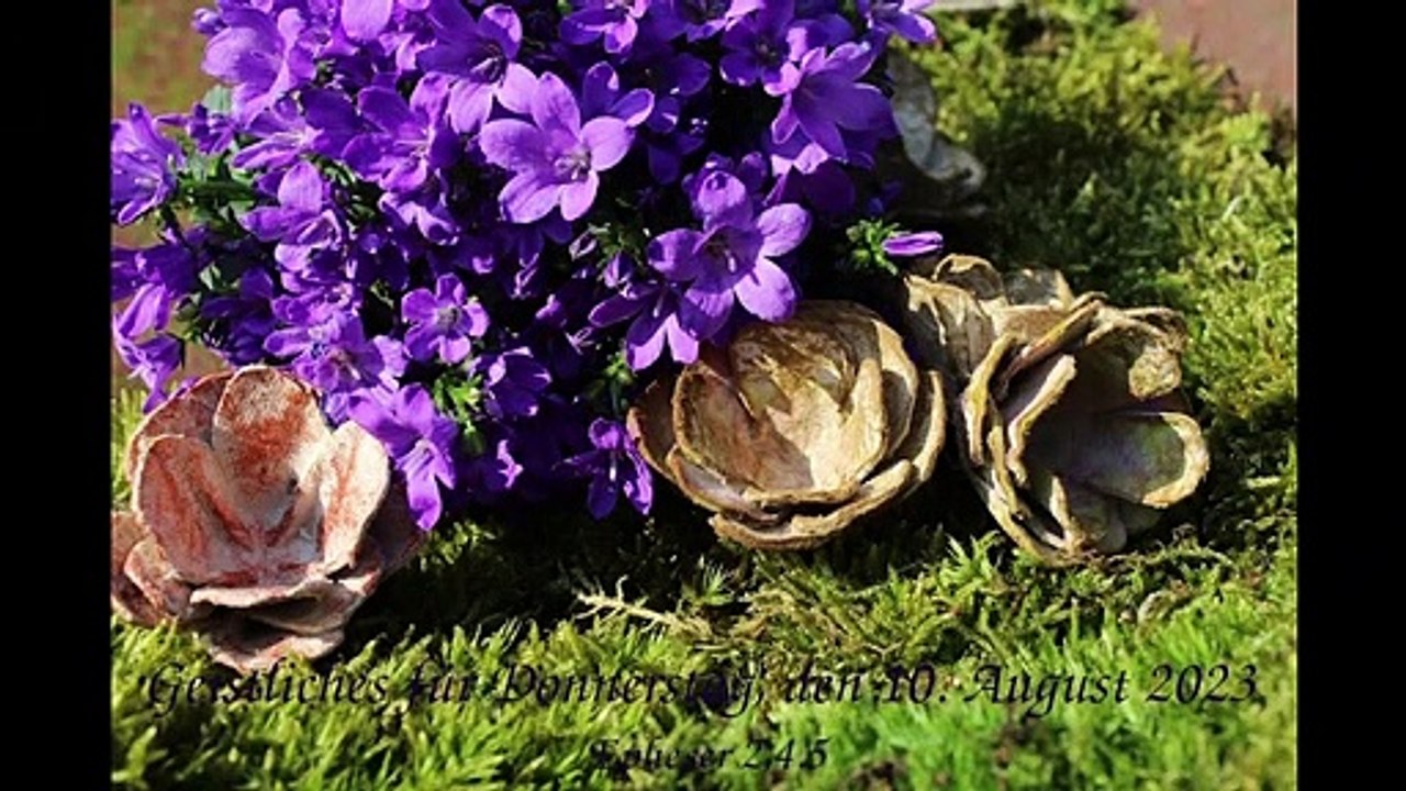 Geistliches für Donnerstag, den 10. August 2023
