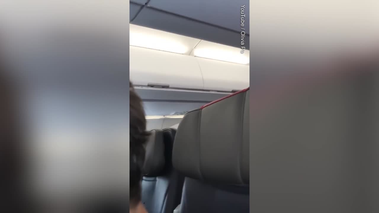 New video shows the “Not Real” plane freakout woman acting erratic before viral rant