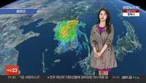 [날씨] 태풍 내륙 통과 중…오늘 밤 수도권, 강원 비바람