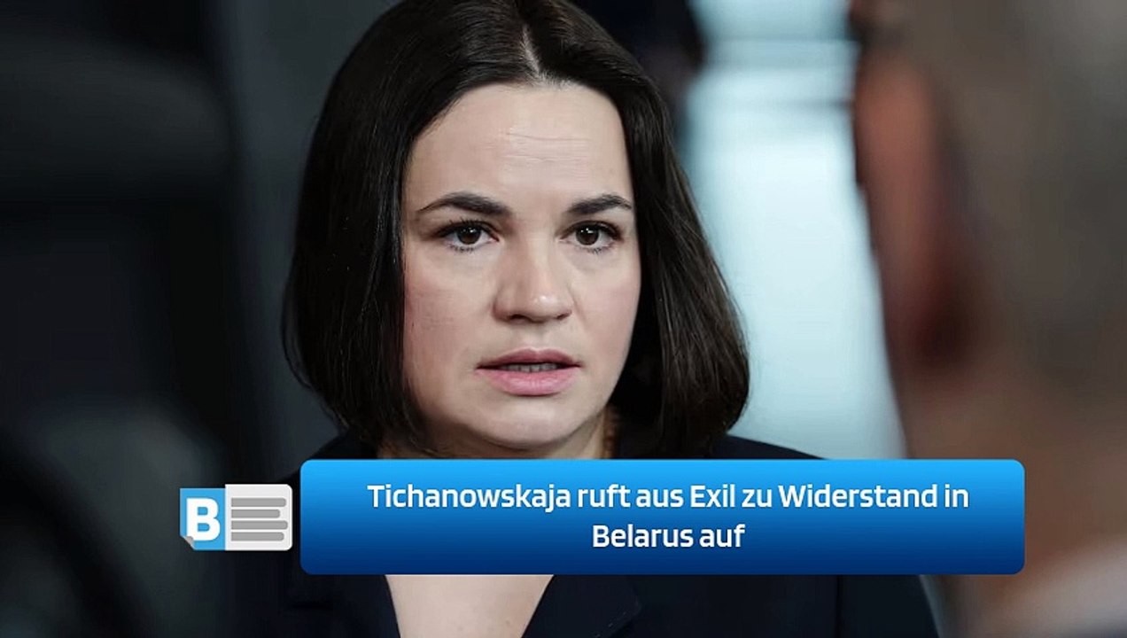 Tichanowskaja ruft aus Exil zu Widerstand in Belarus auf