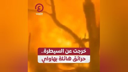 خرجت عن السيطرة.. حرائق هائلة بهاواي