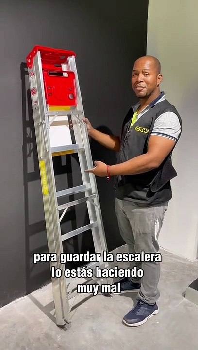 El truco para guardar la escalera correctamente