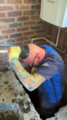 Worker Takes the Plunge