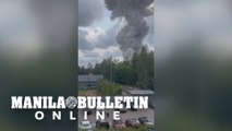 Massive plume of smoke in sky after Russia explosion