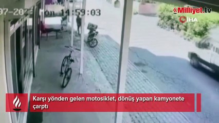 Batman'da meydana gelen motosiklet kazası kamerada