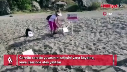 Bunun adı cehalet değil kötülük! Uyarı tabelasının dibinde bile bile mangal yaktılar