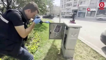 Hırsızlar kavşak kontrol cihazını çaldı