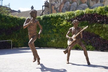 Statues of Rolling Stones legends Mick Jagger and Keith Richards unveiled in hometown