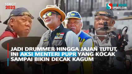 Jadi Drummer Hingga Jajan Tutut, Ini Aksi Menteri PUPR yang Kocak Sampai Bikin Decak Kagum