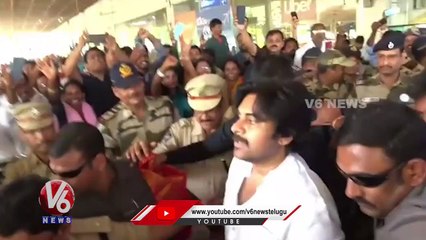 Pawan Kalyan Reaches Visakhapatnam | Varahi Yatra | V6 News