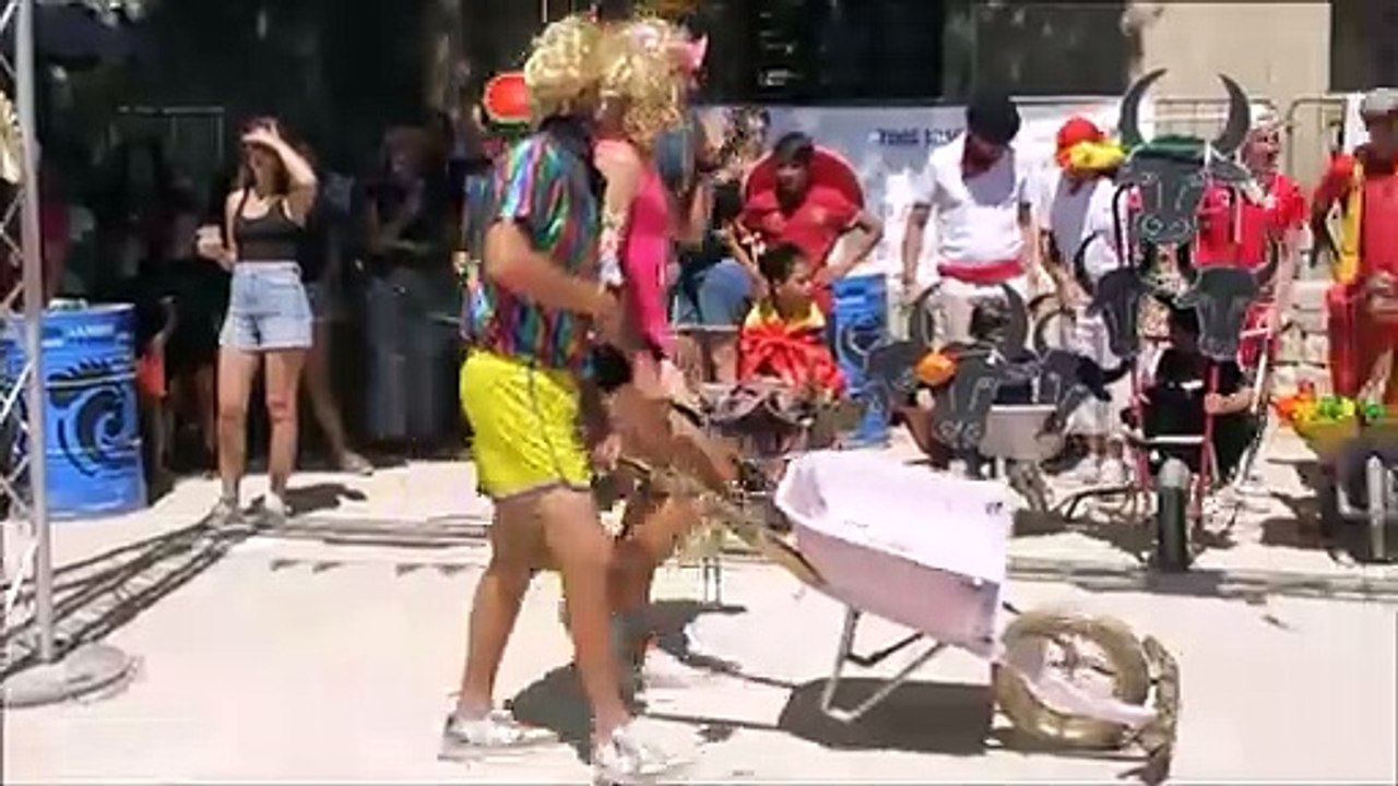 Parignargues : course de brouettes de la fête votive