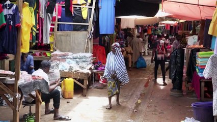 Niger's tailors rush to make Russian flags after coup