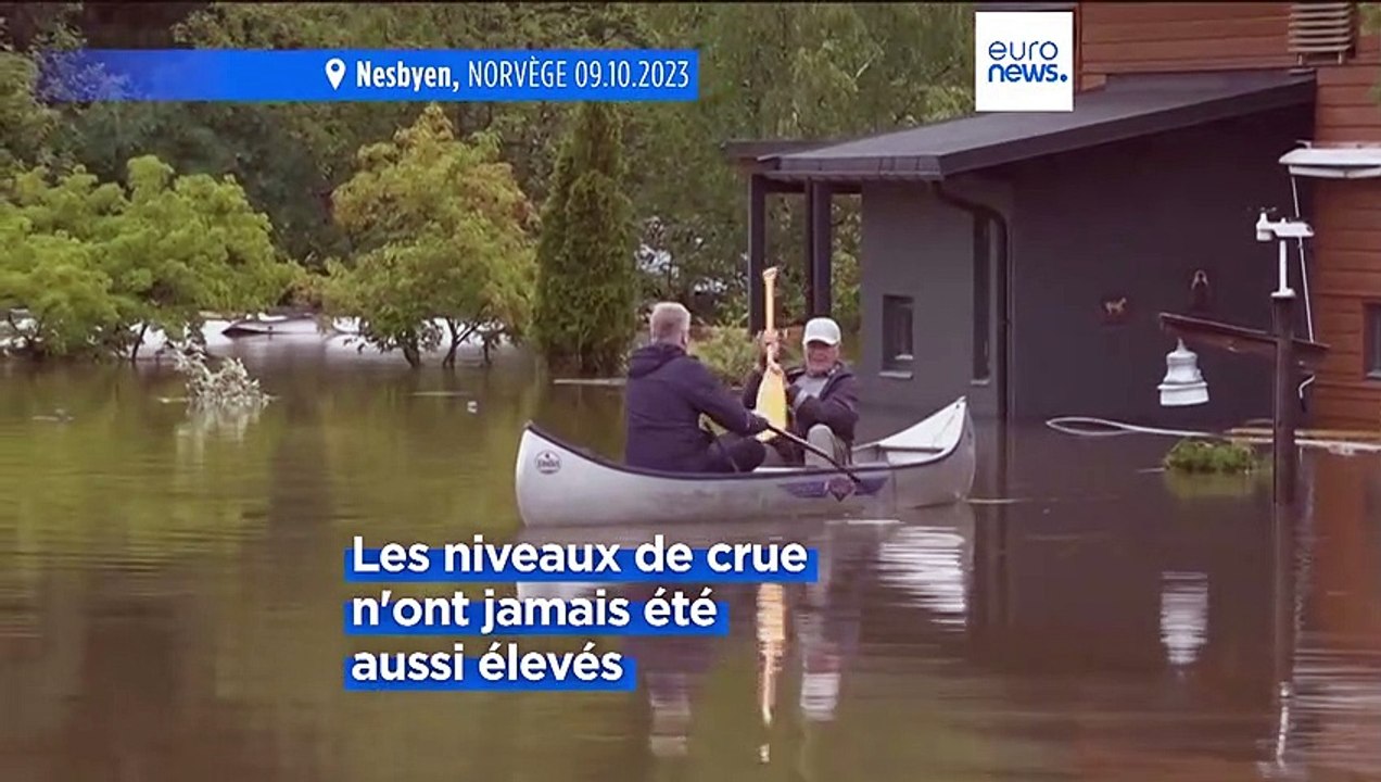 La tempête Hans submerge le sud de la Norvège