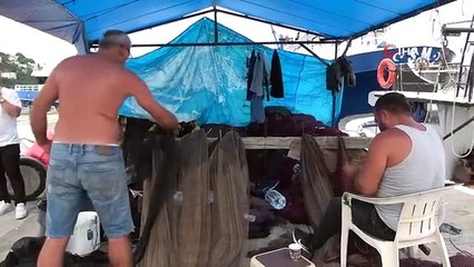 Balıkçılardan sezona hummalı hazırlık