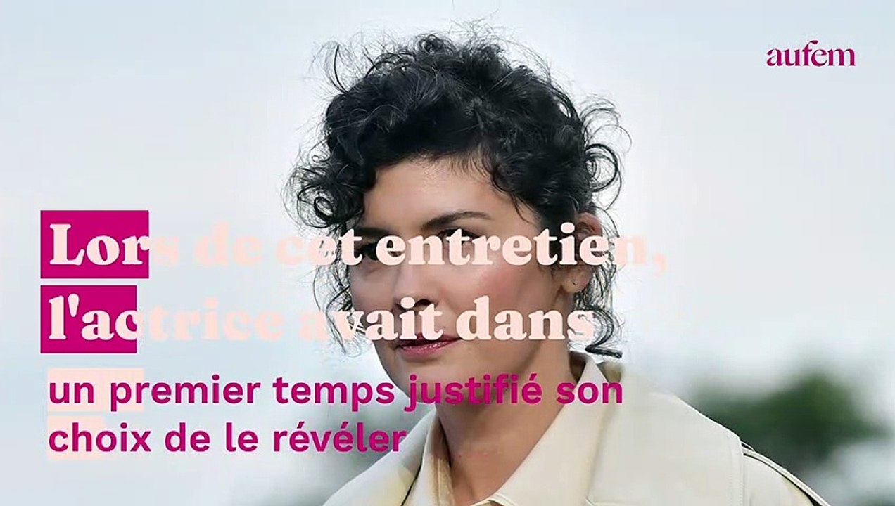 Audrey Tautou maman à 43 ans, elle évoque "le cœur de ma vie"