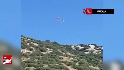 Muğla’da yedek paraşüt hayatını kurtardı