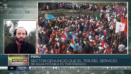 Trabajadores peruanos convocan a paro nacional